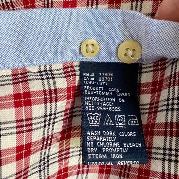 Tommy Hilfiger Long Sleeve Cotton Button Down Shirt Mens Large - Picture 9 of 10
